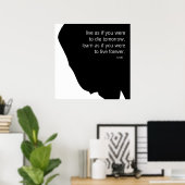 Live und Lernen Poster (Heimbüro)