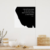 Live und Lernen Poster (Küche)