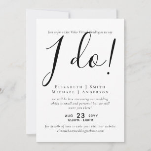 Live-Video-Chat Hochzeiten oder Paare - Einladunge
