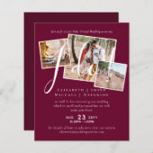 Live-Video-Chat Hochzeiten oder Paare - Einladunge (Vorne/Hinten)