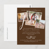 Live-Video-Chat Hochzeiten oder Paare - Einladunge Postkarte (Vorne/Hinten)