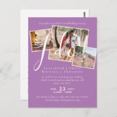 Live-Video-Chat Hochzeiten oder Paare - Einladunge Postkarte (Vorne/Hinten)