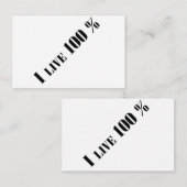 Live Visitenkarte (Vorne/Hinten)