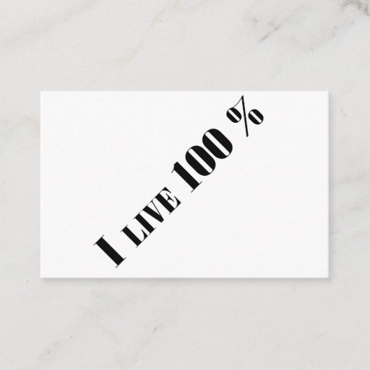 Live Visitenkarte (Vorderseite)