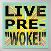 LIVE VOR-"WOKE!" POSTER (Vorne)