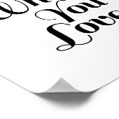 Live-Was - Motivierend Zitat in Weiß Poster (Ecke)