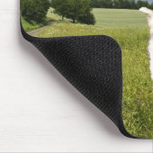 "Live wie jemand verließ dem Tor offene" Mousepad (Ecke)