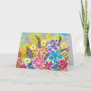 Live Wild and Free Gruß Card< Blank Inside> Dankeskarte