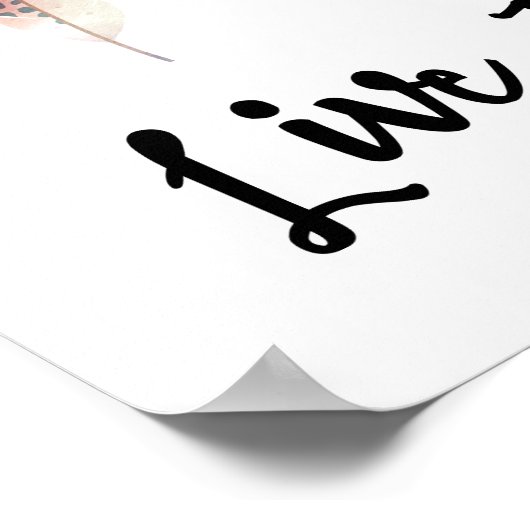 Live Wild Live Free Poster (Ecke)