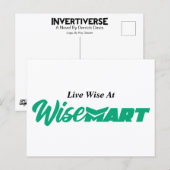 "Live Wise At WiseMart" - Postkarte (Vorne/Hinten)