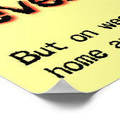 Live With Fear Dirt Bike Motocross Poster (Ecke)