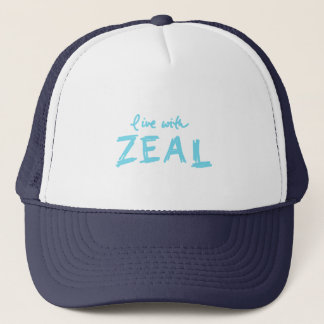 Live with Zeal Trucker Hat Truckerkappe