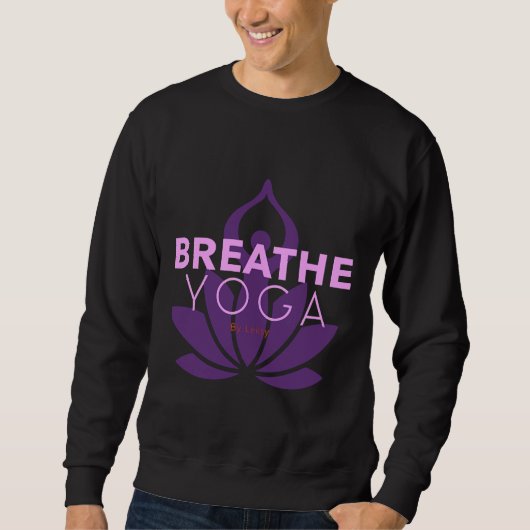 Live Yoga atmen Sweatshirt (Vorderseite)