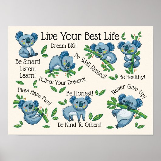 Live Your Best Life Version 2 Poster (Vorne)