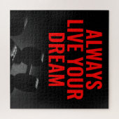 Live Your Dream Bodybuilding Training Fitness Puzzle (Horizontal)