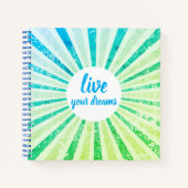Live your Dream Journal-Notebooks Notizblock (Vorderseite)