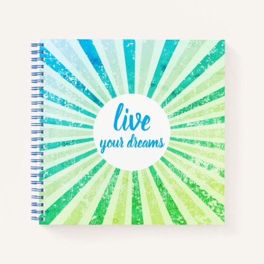 Live your Dream Journal-Notebooks Notizblock (Vorderseite)