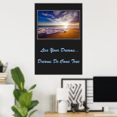 Live Your Dream Poster (Heimbüro)