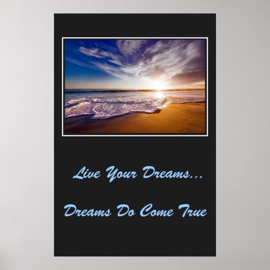 Live Your Dream Poster (Vorne)