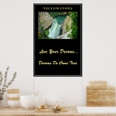 Live Your Dream Poster Yellowstone (Küche)
