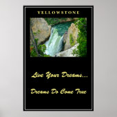 Live Your Dream Poster Yellowstone (Vorne)