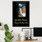 Live Your Dream Poster Yellowstone (Heimbüro)