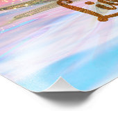 Live Your Dream - Rose Blume Power Fotodruck (Ecke)