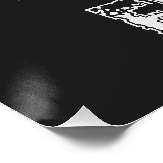 Live Your Dreams benutzerdefiniertes Farbposter Poster (Ecke)