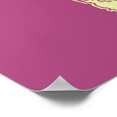 Live Your Dreams benutzerdefiniertes Farbposter Poster (Ecke)