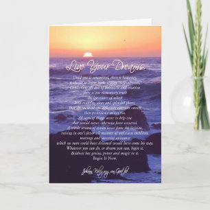 Live Your Dreams CARD Karte