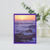 Live Your Dreams Postcard Postkarte (Stehend Vorderseite)