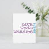 Live your Lacrosse Dreams Postkarte (Stehend Vorderseite)