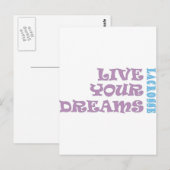 Live your Lacrosse Dreams Postkarte (Vorne/Hinten)