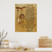 "Live Your Life", Chief Tecumseh w/ Dream Catcher Poster (Küche)