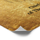 "Live your life" Tecumseh Dreamcatcher and Drum Poster (Ecke)