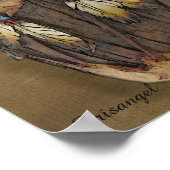 "Live your life" Tecumseh Dreamcatcher and Drum Poster (Ecke)