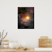 "Live your life" Tecumseh Dreamcatcher Sonnenunter Poster (Küche)