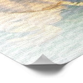 "Live your life" Tecumseh Dreamcatcher Sonnenunter Poster (Ecke)