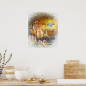 "Live your life" Tecumseh Dreamcatcher Sonnenunter Poster (Küche)