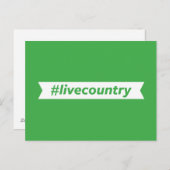 #LiveCountry Postkarte (Vorne/Hinten)