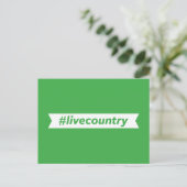 #LiveCountry Postkarte (Stehend Vorderseite)