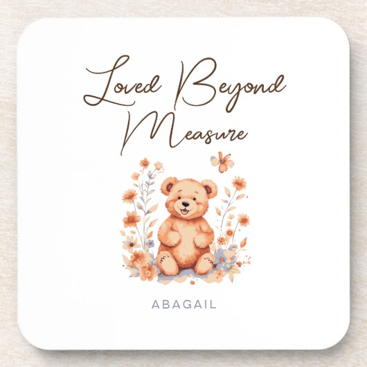 Lived Beyond Measure Latte Tasse Getränkeuntersetzer (Vorderseite)