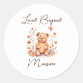 Lived Beyond Measure Runder Aufkleber (Vorderseite)