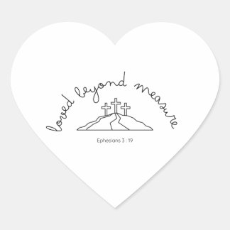 Lived Beyond Measurement Sticker Christlich Faith
