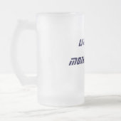 LIVEdraht, $, GELD MAKIN Mattglas Bierglas (Links)