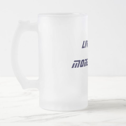 LIVEdraht, $, GELD MAKIN Mattglas Bierglas (Links)