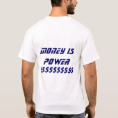 LIVEdraht, $, GELD MAKIN T-Shirt (Rückseite)
