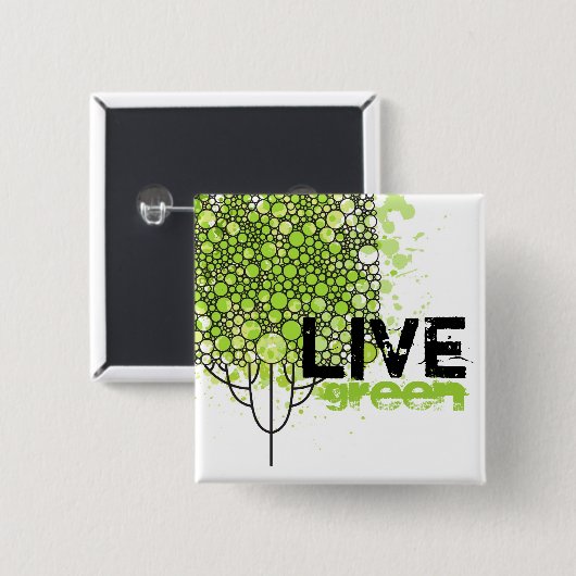 Livegrün Button (Vorne & Hinten)