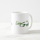 Livegrün Kaffeetasse (VorderseiteRechts)
