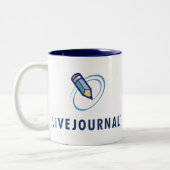 LiveJournal Logo-Vertikale Zweifarbige Tasse (Links)